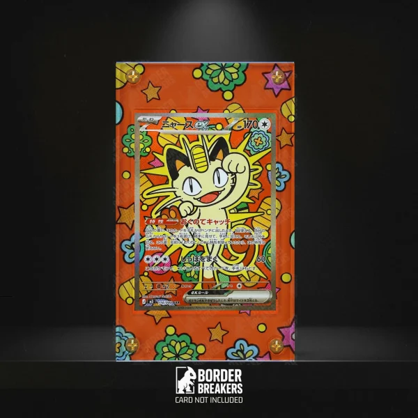 121/088 Meowth ex Pokémon Card Extended Art Display Case
