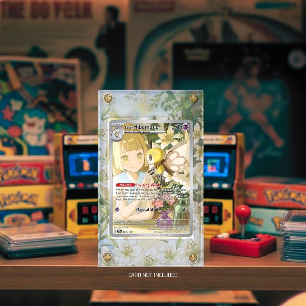 Lillie's Ribombee 164/159 Pokémon Card Extended Art Display Case