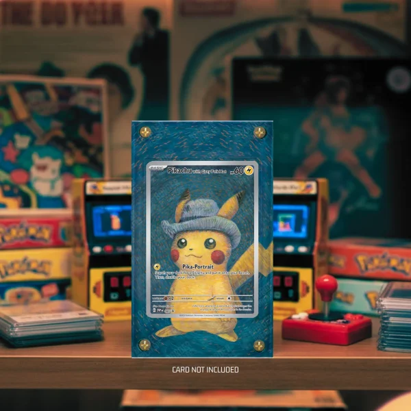 Pikachu with Grey Felt Hat 085 Pokémon Extended Art Display Case